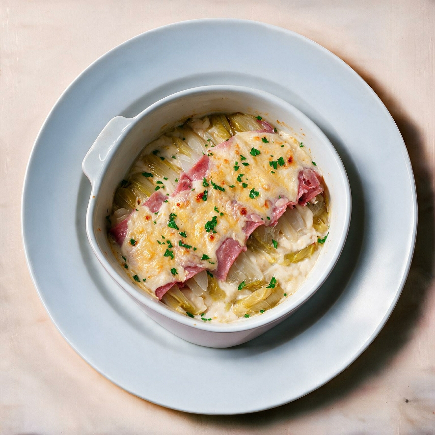 Witlofrolletjes ham kaas 1-pers